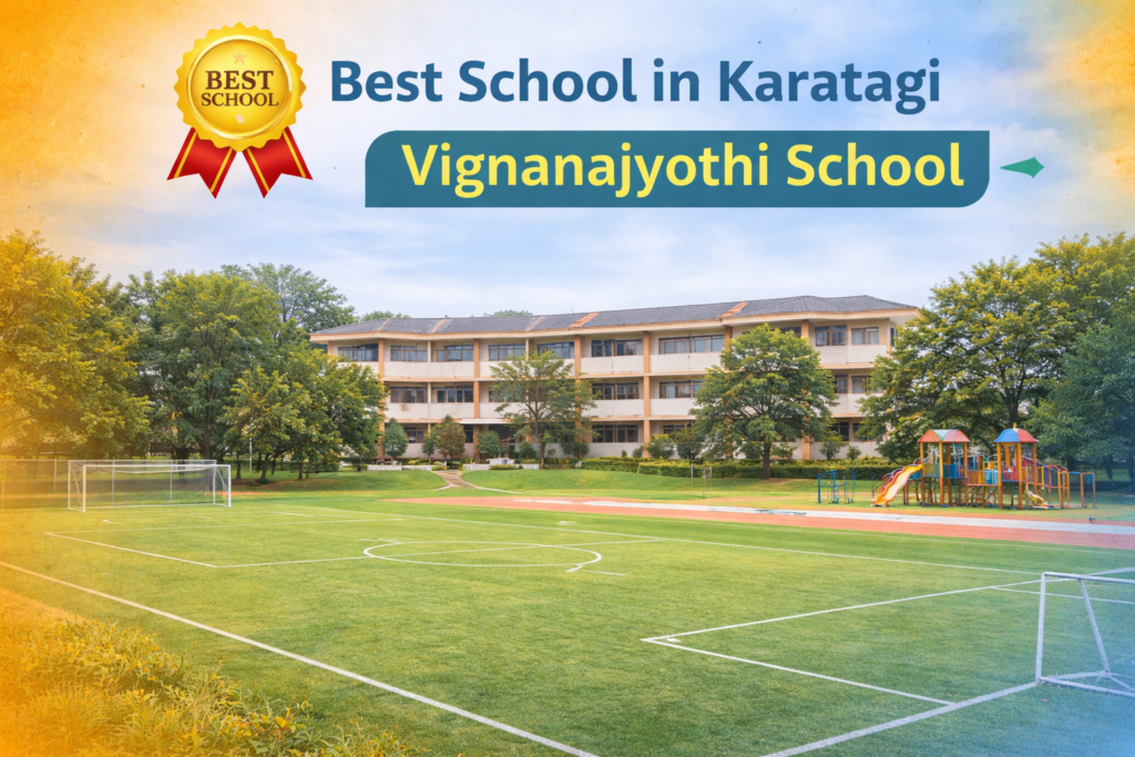 Spacious school playground and campus representing best school in Karatagi with modern facilities and quality education environment