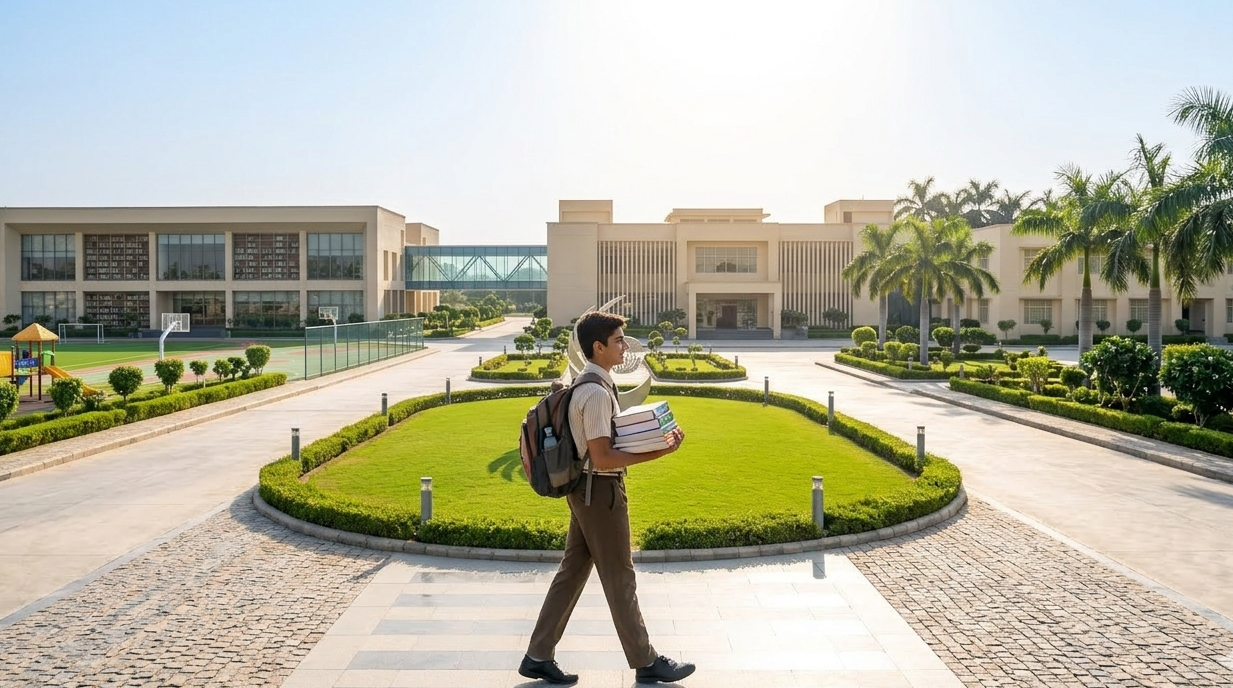 Modern school environment showing how consistent school attendance helps students build a strong foundation for future success