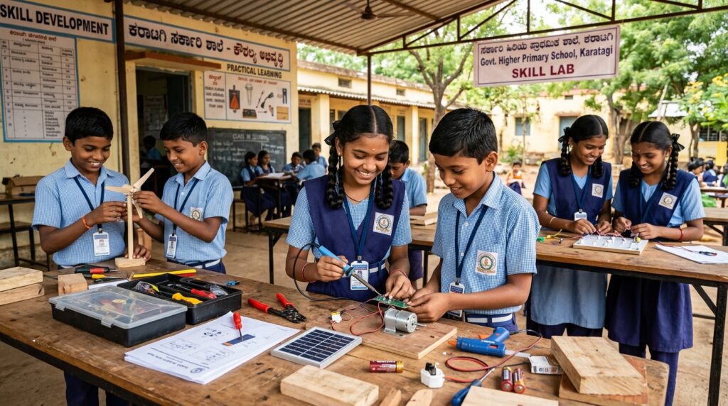 Quality Education in Karatagi Focused on Skill Development and Practical Learning