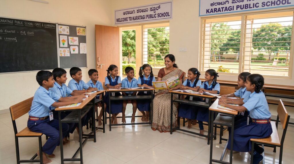 School in Karatagi Provides a Safe Learning Environment